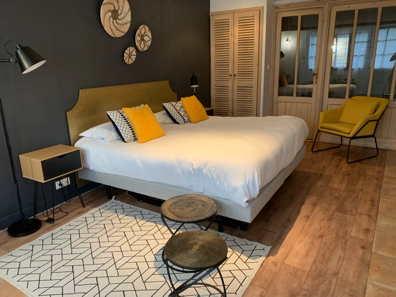 Une chambre ©Hôtel-restaurant "Le Central" à Coulon