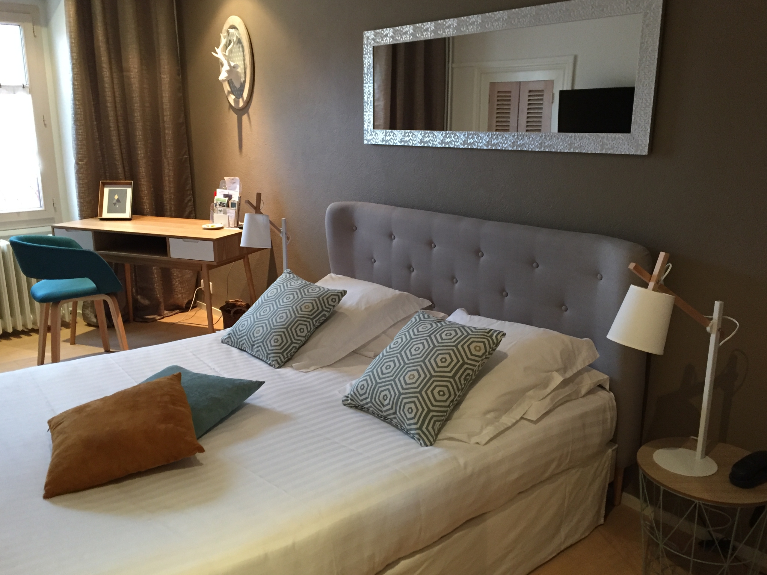 Une chambre ©Hôtel-restaurant "Le Central" à Coulon